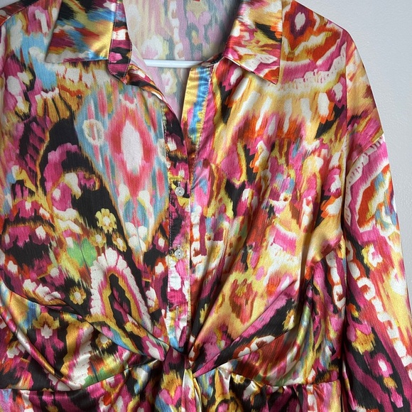 Vibrant Multicolor Patterned Dress - Picture 2 of 5